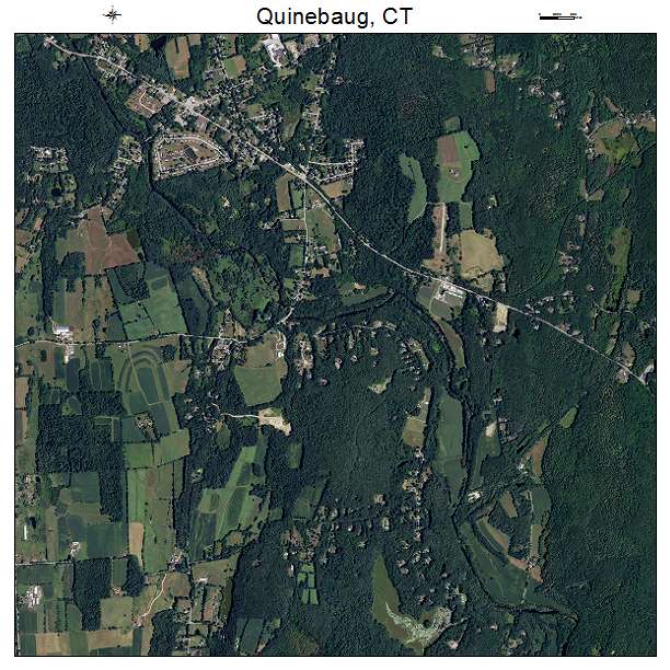 Quinebaug, CT air photo map