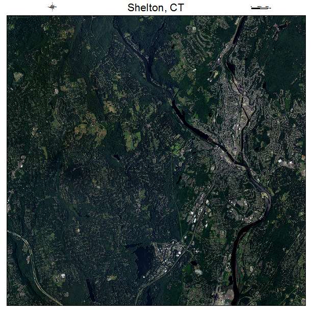 Shelton, CT air photo map