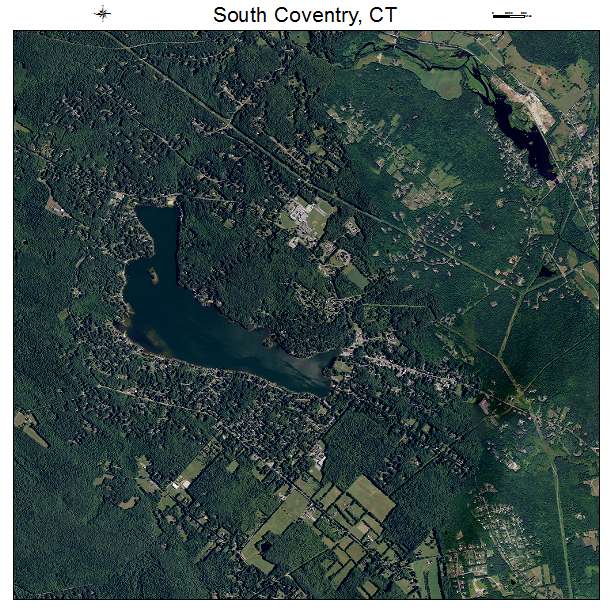 South Coventry, CT air photo map