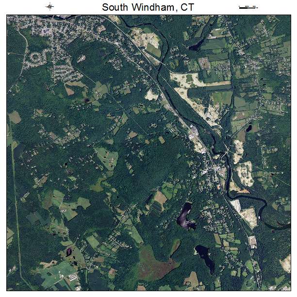 South Windham, CT air photo map