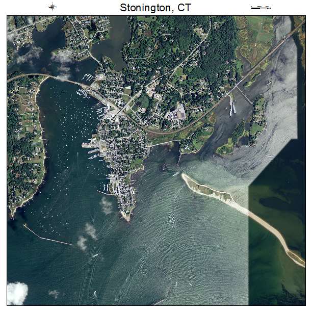 Stonington, CT air photo map