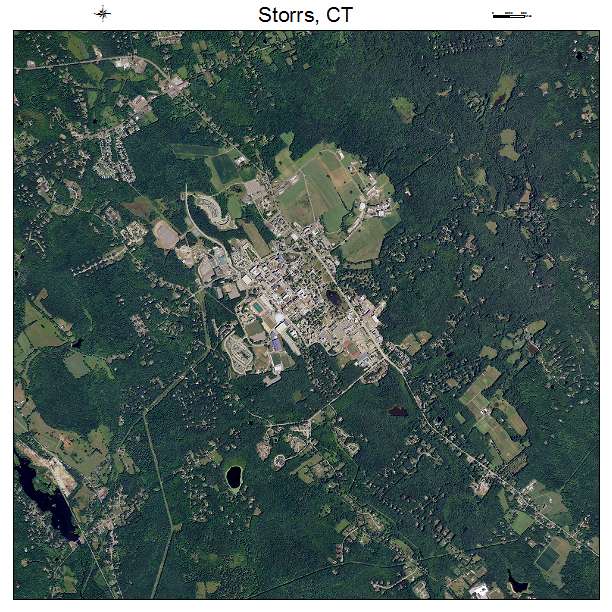 Storrs, CT air photo map