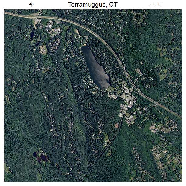 Terramuggus, CT air photo map