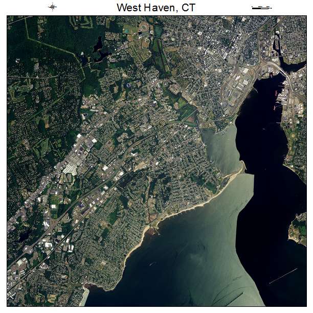 West Haven, CT air photo map