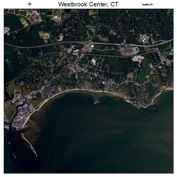 Westbrook Center, CT air photo map
