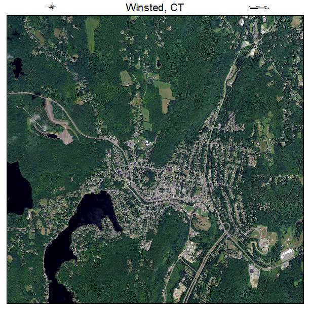 Winsted, CT air photo map