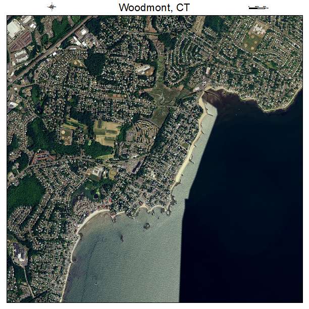 Woodmont, CT air photo map
