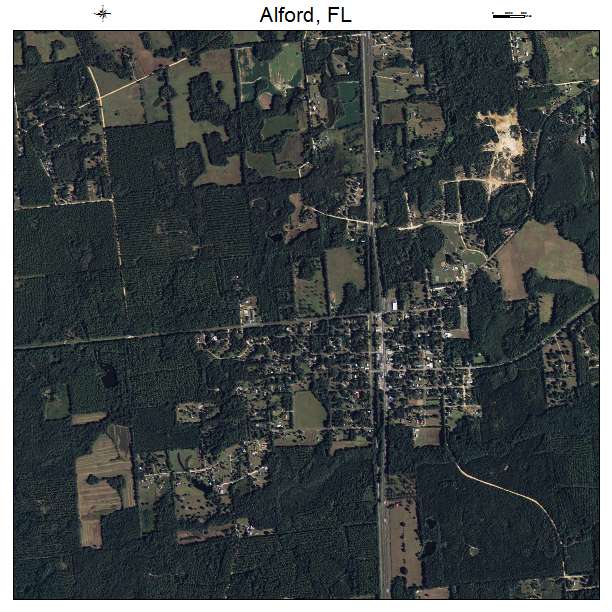 Alford, FL air photo map