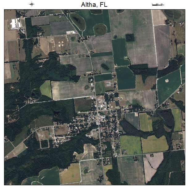 Altha, FL air photo map