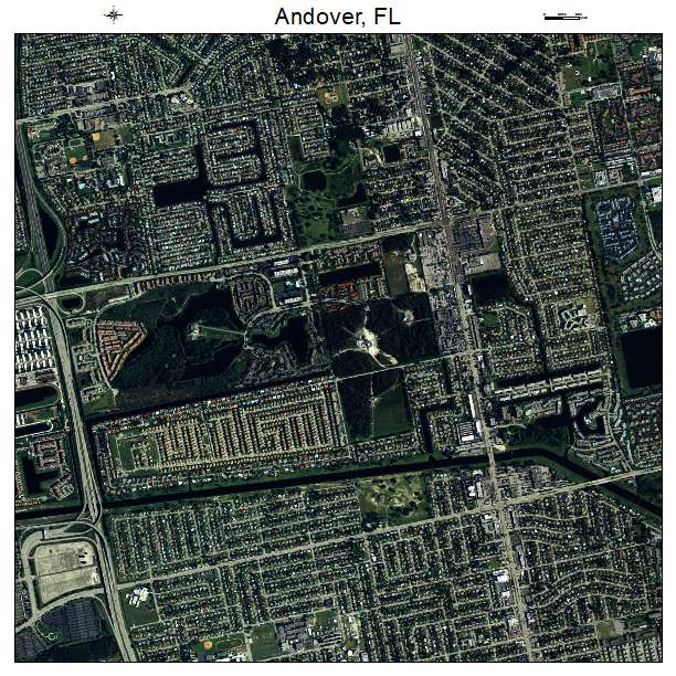 Andover, FL air photo map