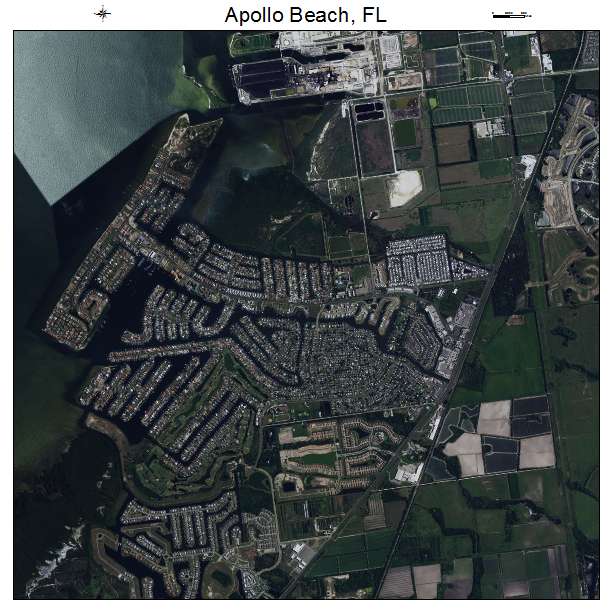Apollo Beach, FL air photo map