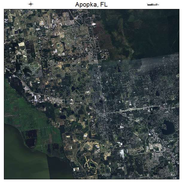 Apopka, FL air photo map