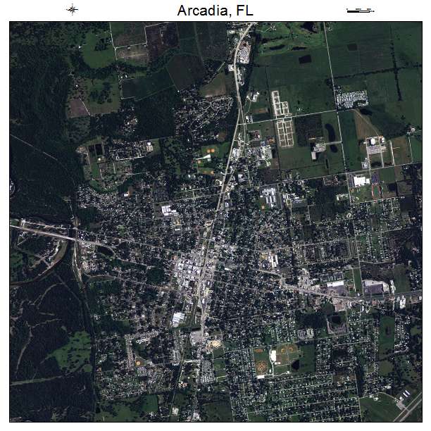 Arcadia, FL air photo map