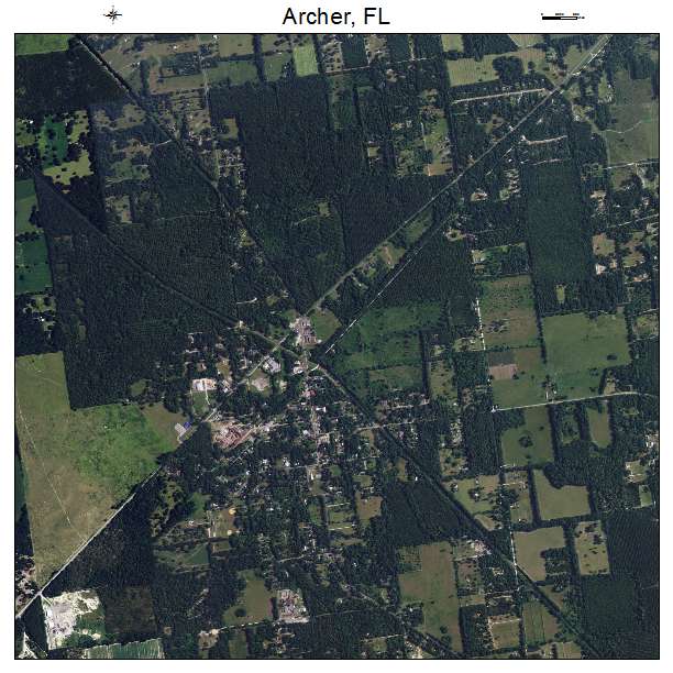 Archer, FL air photo map