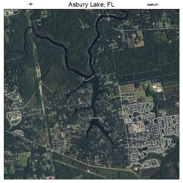 Asbury Lake, FL air photo map