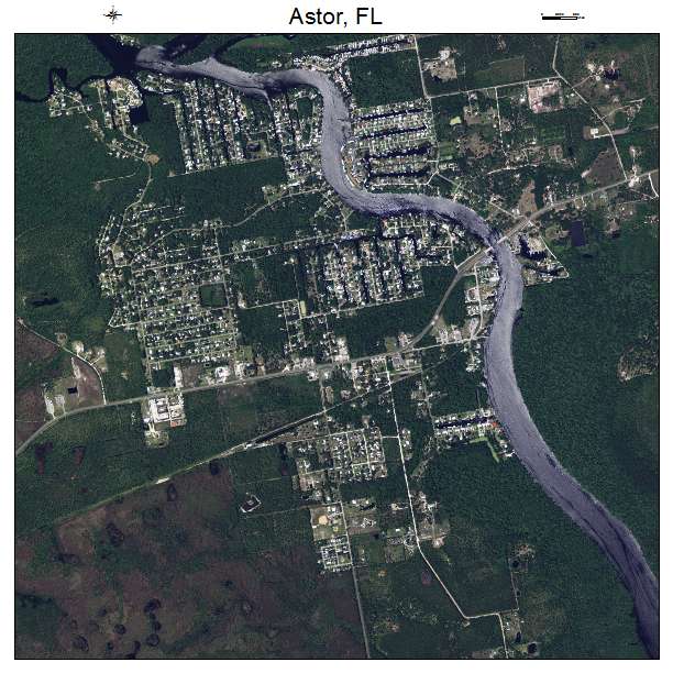 Astor, FL air photo map