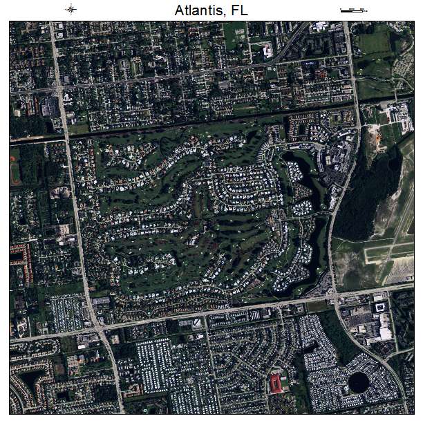 Atlantis, FL air photo map