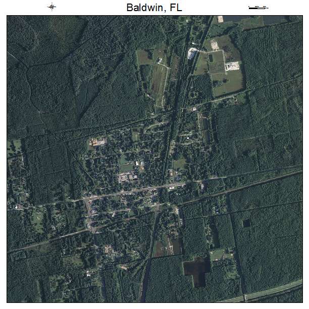 Baldwin, FL air photo map