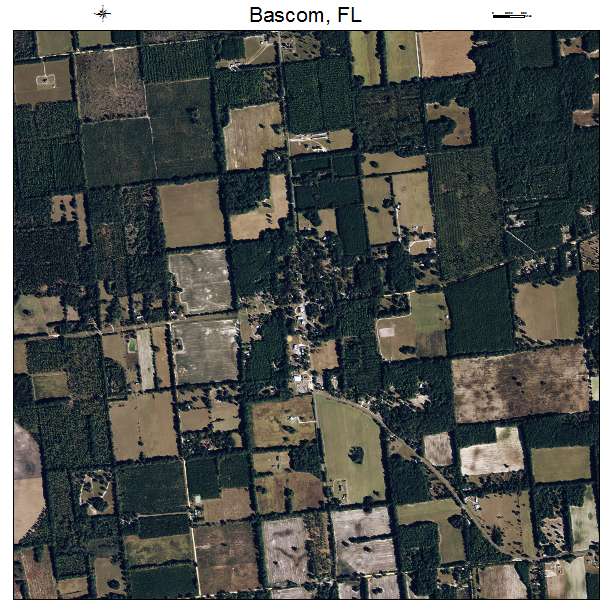 Bascom, FL air photo map