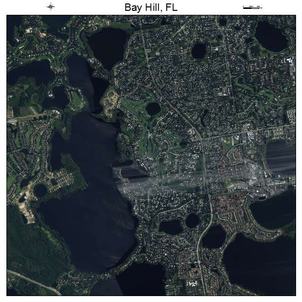 Bay Hill, FL air photo map