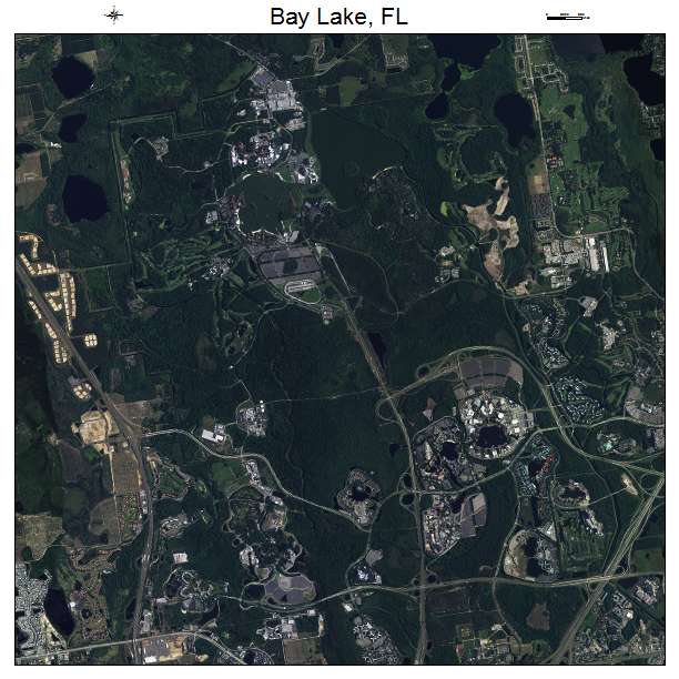 Bay Lake, FL air photo map