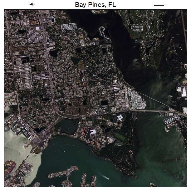 Bay Pines, FL air photo map
