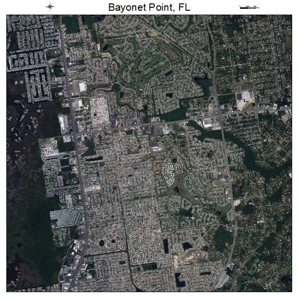 Bayonet Point, FL air photo map