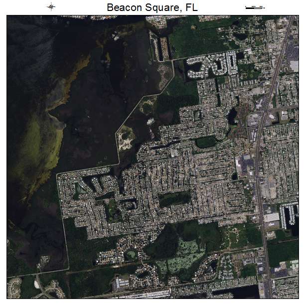Beacon Square, FL air photo map