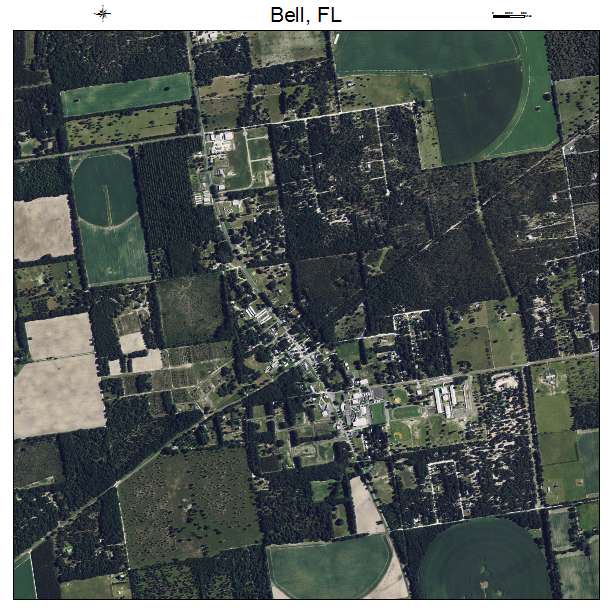 Bell, FL air photo map