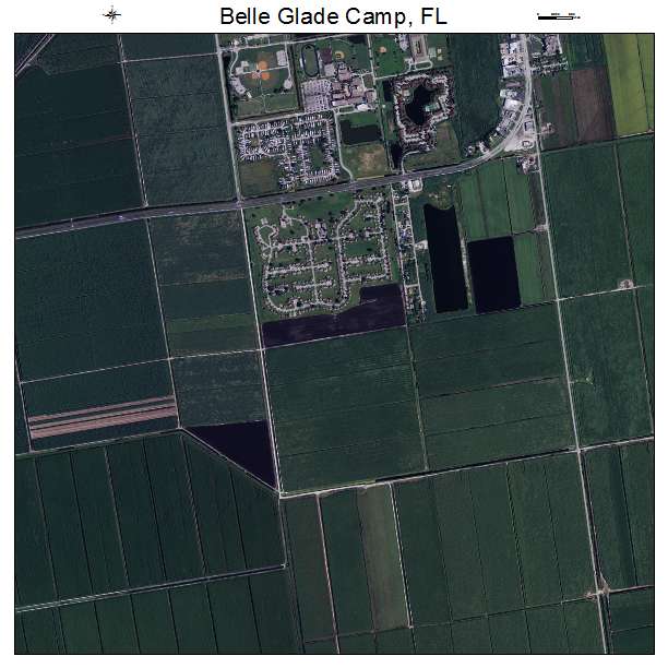 Belle Glade Camp, FL air photo map