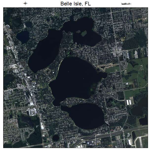 Belle Isle, FL air photo map