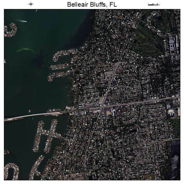 Belleair Bluffs, FL air photo map