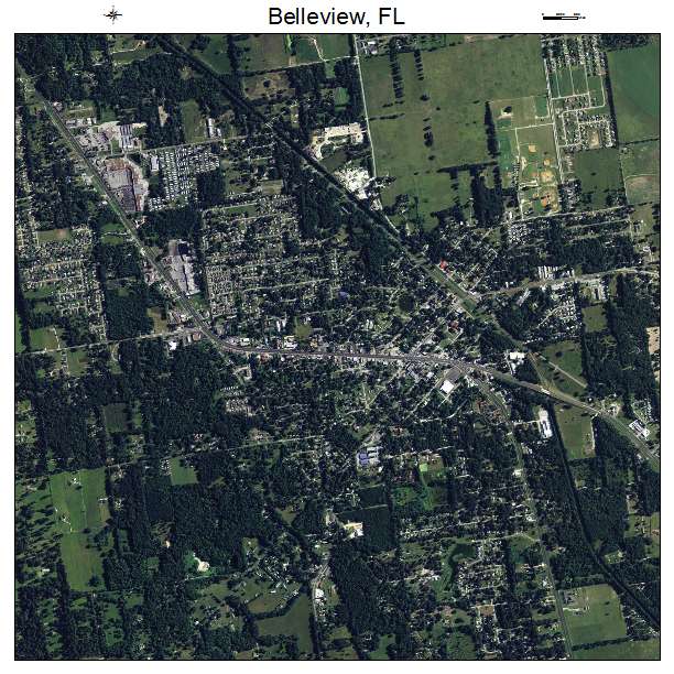 Belleview, FL air photo map