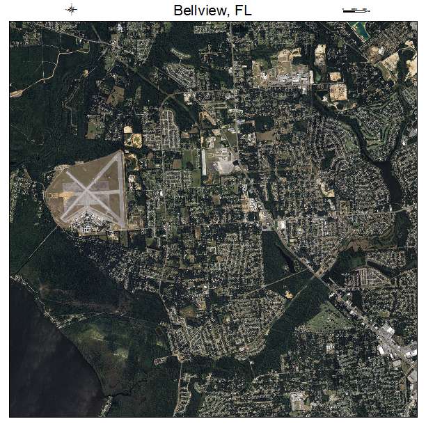 Bellview, FL air photo map