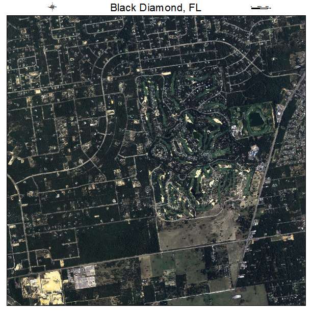 Black Diamond, FL air photo map