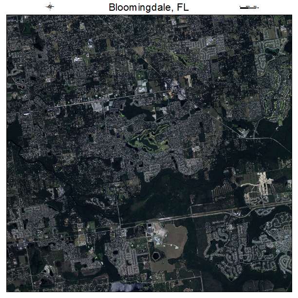 Bloomingdale, FL air photo map