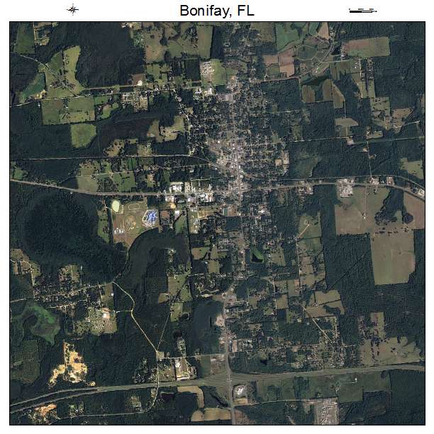 Bonifay, FL air photo map