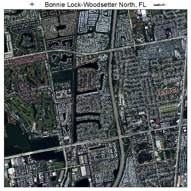 Bonnie Lock Woodsetter North, FL air photo map