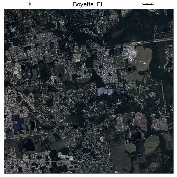 Boyette, FL air photo map