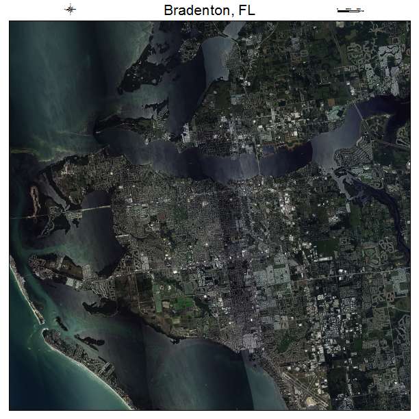 Bradenton, FL air photo map