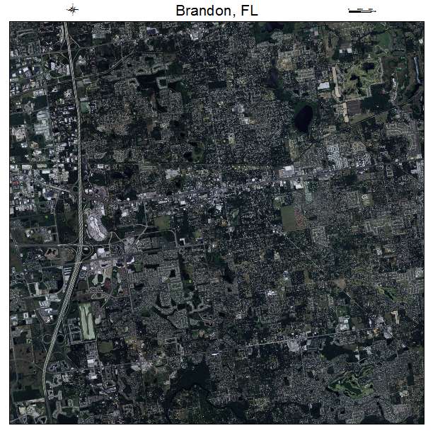 Brandon, FL air photo map