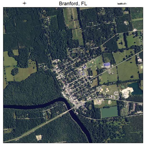 Branford, FL air photo map