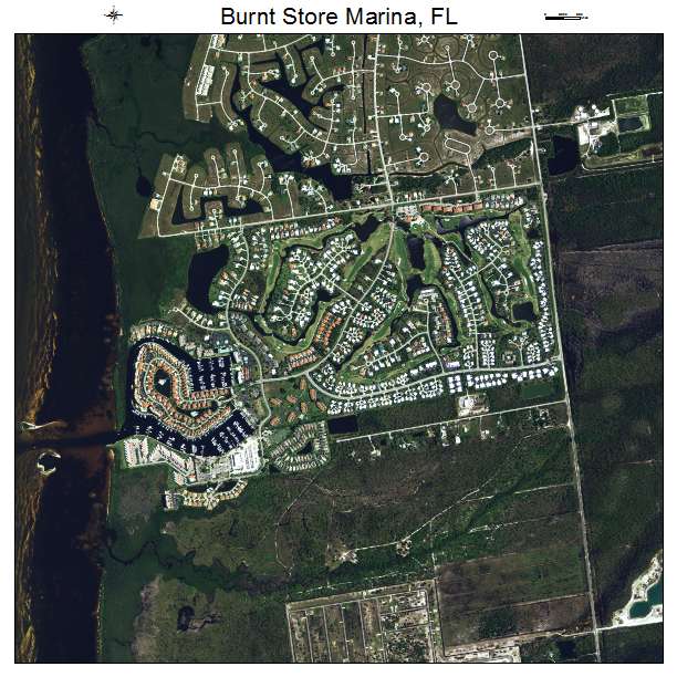 Burnt Store Marina, FL air photo map