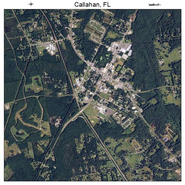 Callahan, FL air photo map