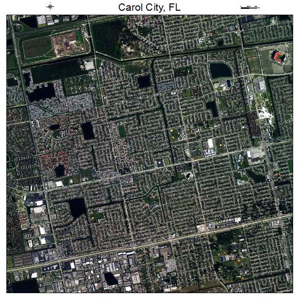 Carol City, FL air photo map