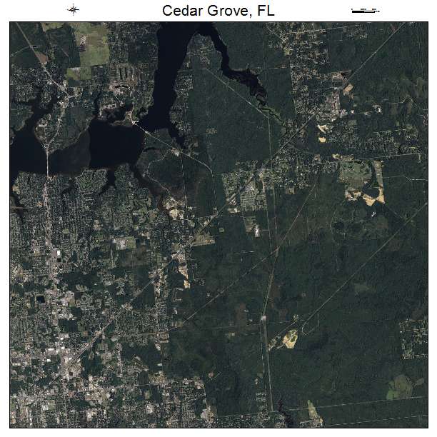 Cedar Grove, FL air photo map