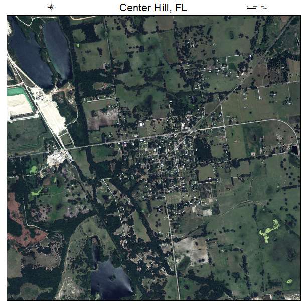 Center Hill, FL air photo map