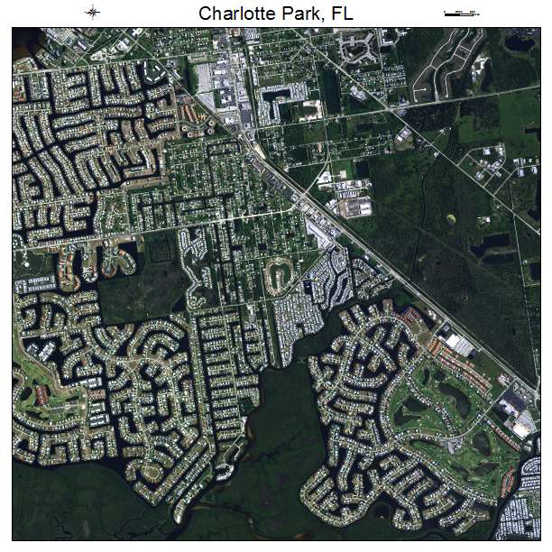 Charlotte Park, FL air photo map