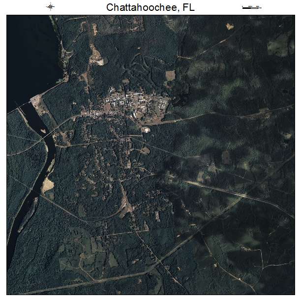Chattahoochee, FL air photo map
