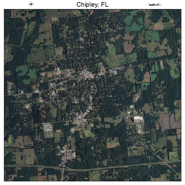 Chipley, FL air photo map